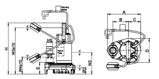 Dimension MITSUBISHI SSP-155