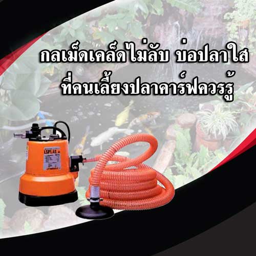 เครื่องสูบตะกอน กลเม็ดเคล็ดไม่ลับ บ่อปลาใส ที่คนเลี้ยงปลาคาร์ฟควรรู้