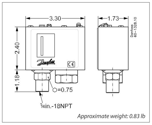 เพรสเชอร์สวิทซ์ DANFOSS รุ่น KP 36