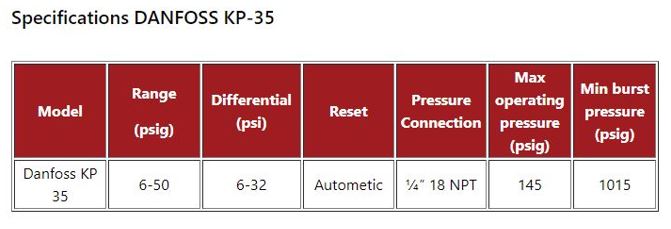 danfoss kp35 1