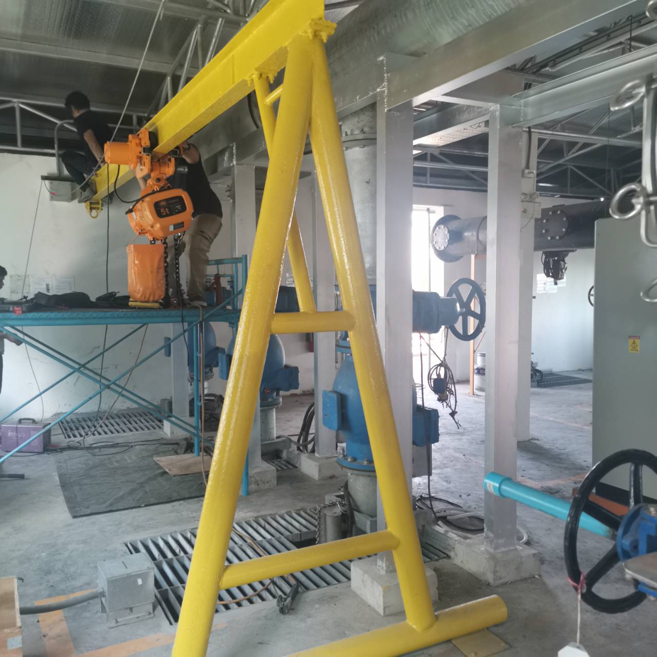 Image Project Monorail installation electric chain hoist 1