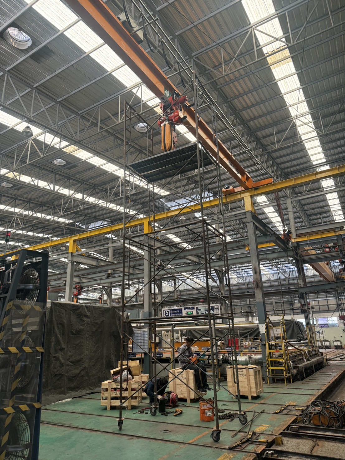 Image Over Head Crane Installation Work