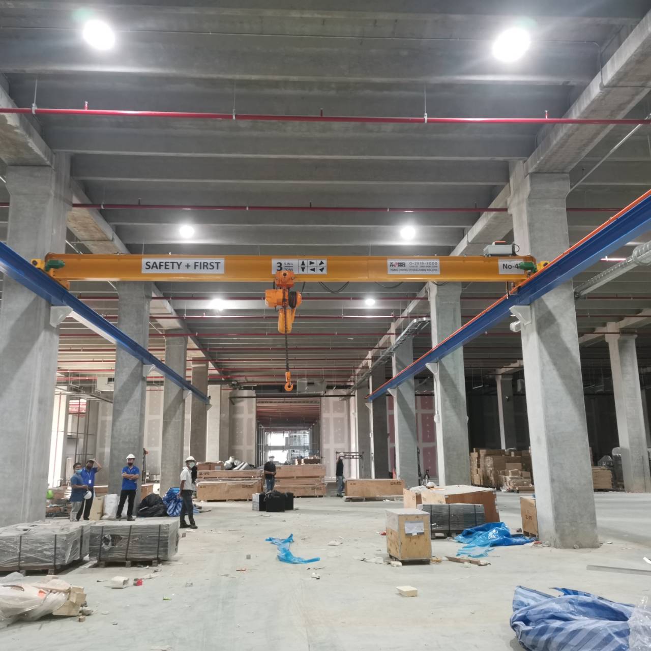 Image monorail installation electric chain hoist 1