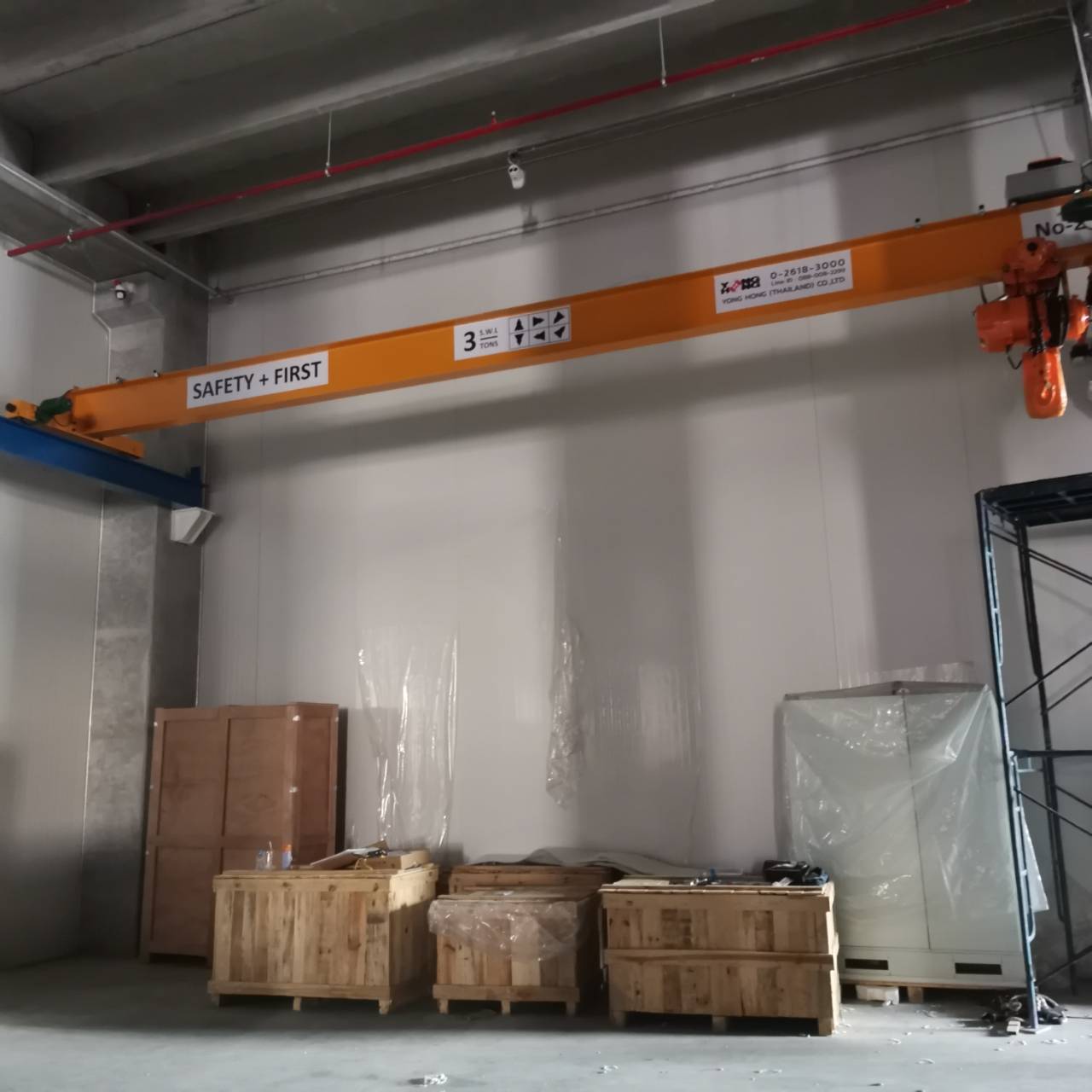 Image monorail installation electric chain hoist 4