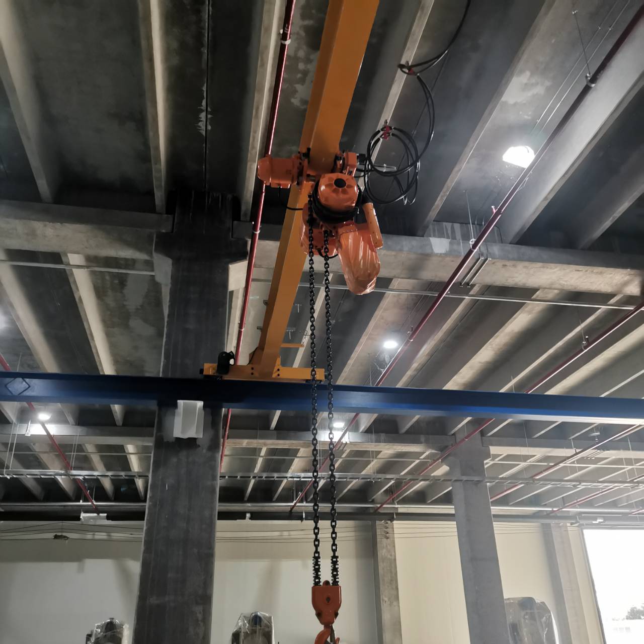 Image monorail installation electric chain hoist 5