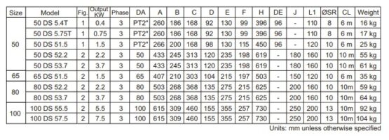 EBARA DS Series